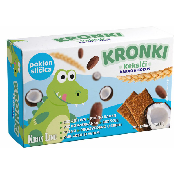 Kronki keksić kakao kokos 100g 