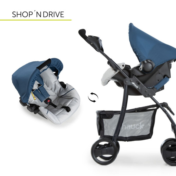 Hauck trio set Shopper SLX, Denim Silver