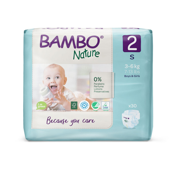 Bambo pelene Nature 2 mini 3-6kg 30kom 