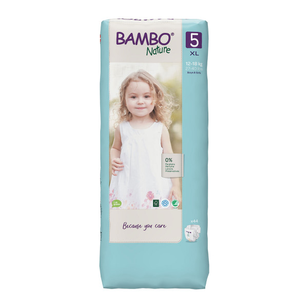 Bambo pelene Nature 5 junior 12-18kg 44kom 