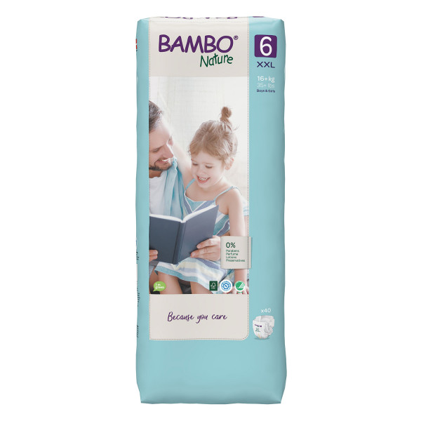 Bambo pelene Nature 6 extra large 16+kg 40kom 