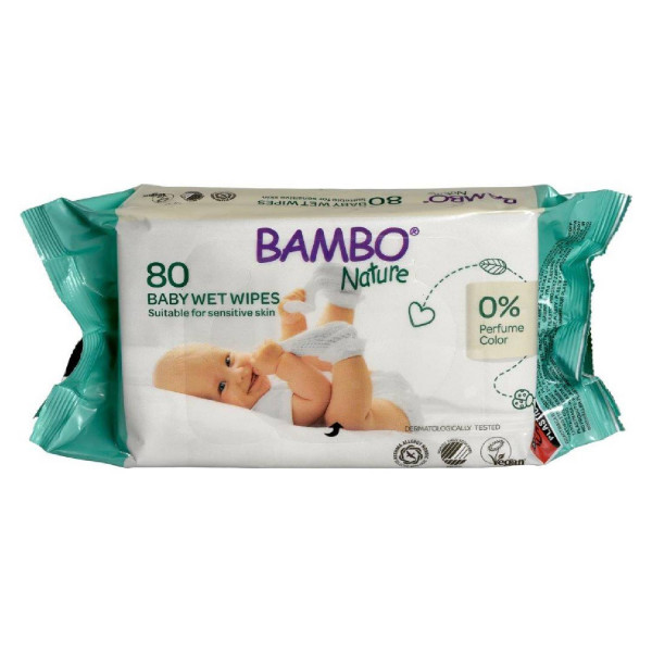 Bambo vlažne maramice Nature Eco 80kom 