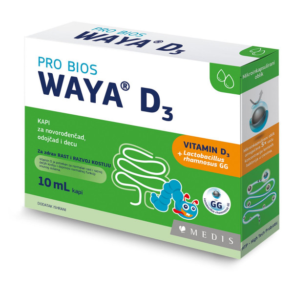 Waya D3 10 ml probiotične kapi 