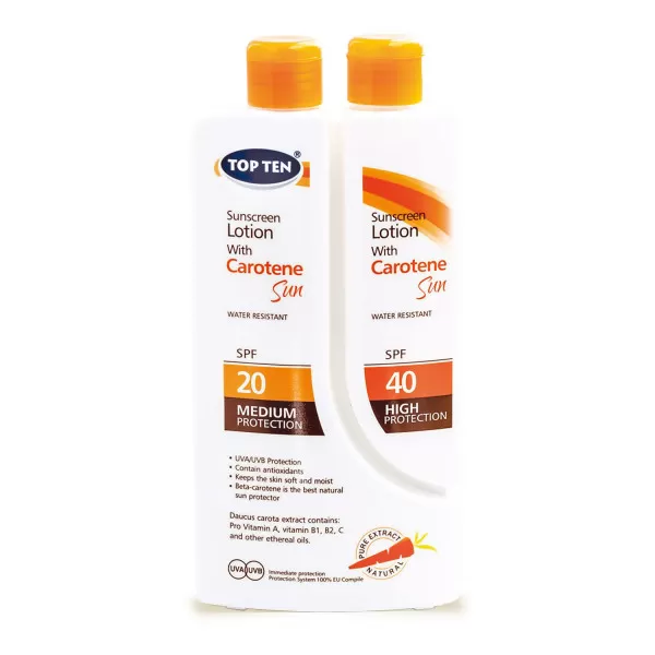 Top ten sun losion duo karoten SPF20/40 100+200ml 