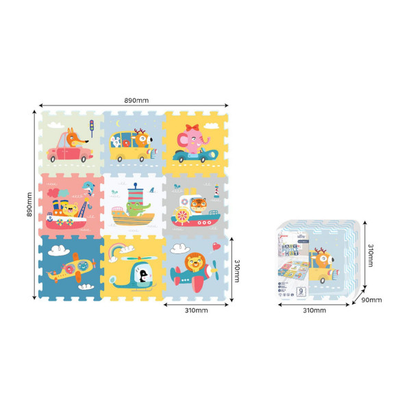 Podne puzzle transport 9 kom 310X310X100