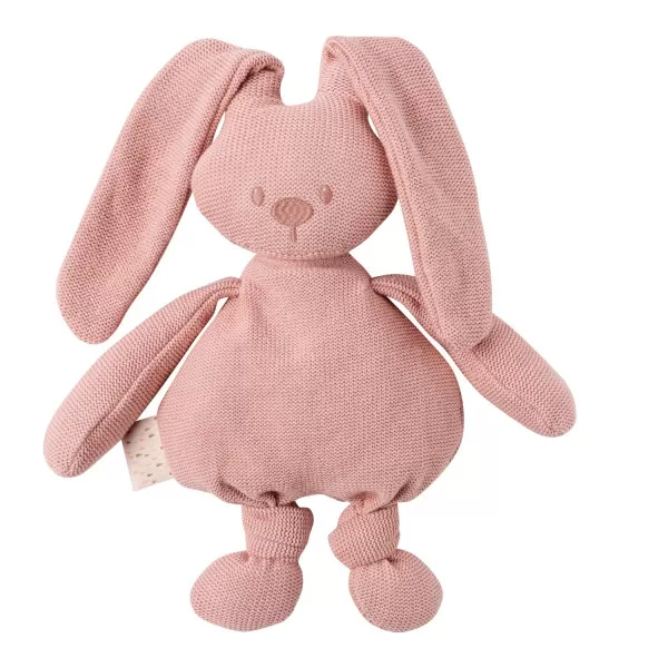 Nattou igračka pleteni zeka, roze