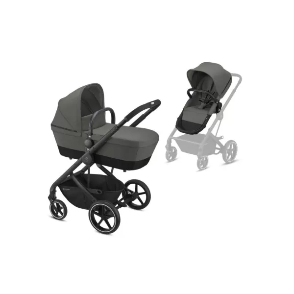 Cybex Balios S 2u1 crni ram, Soho Grey