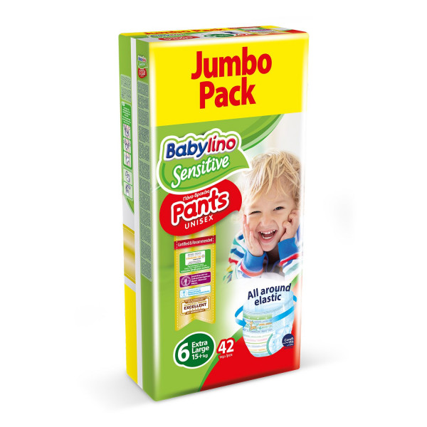 Babylino pants pelene  JP 6 ex.large 15kg+  42 kom 
