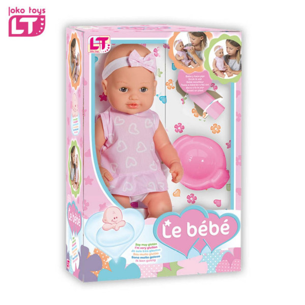 Loko toys, lutka beba koja pije i piški, 40cm 