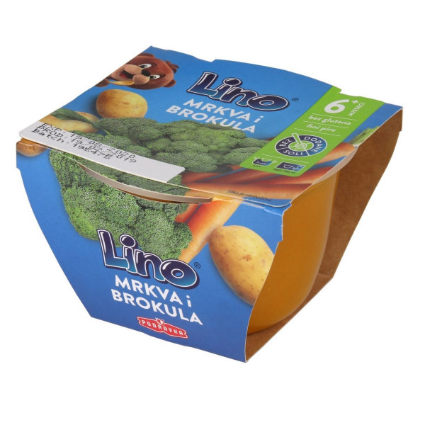 Lino šargarepa i brokoli 190g 