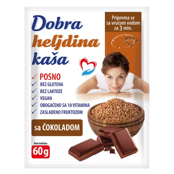 Dobra heljdina kaša čokolada 60g 