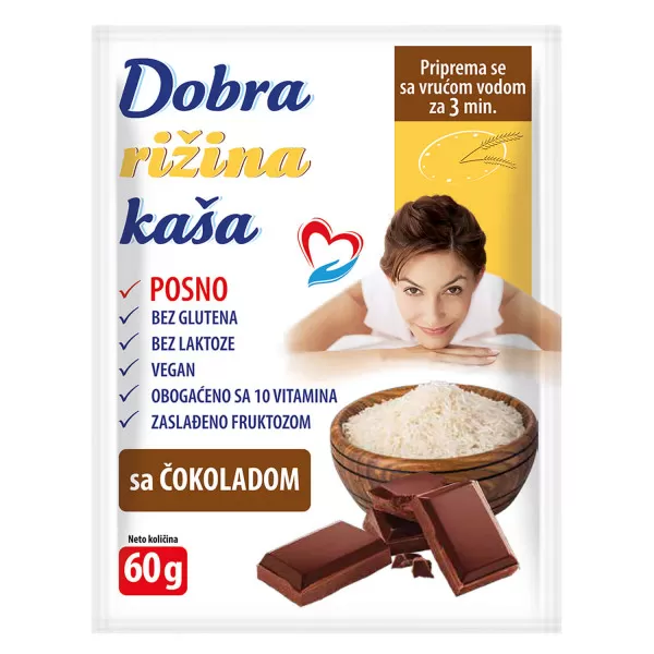 Dobra rižina kaša čokolada 60g 