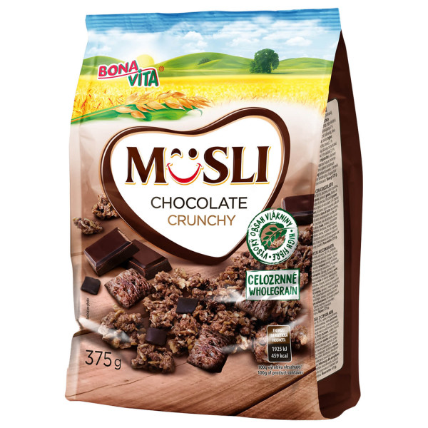 Bonavita crunch musli čokolada 375g 