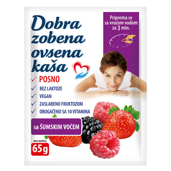 Dobra zobena ovsena kaša šumsko voće 65g 