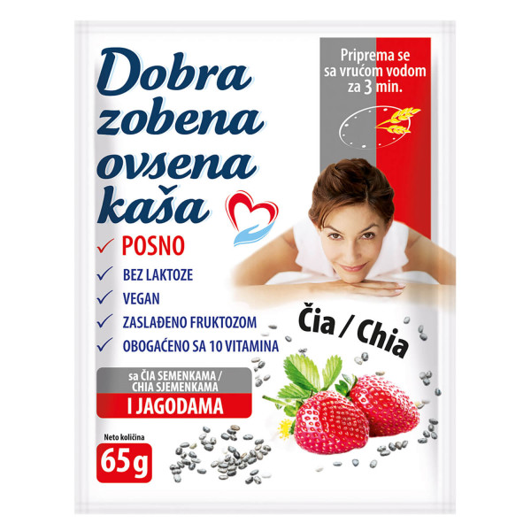 Dobra zobeno ovs. kaša sa chia sem. i jagodom 65g 