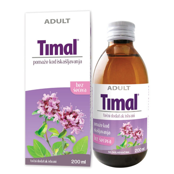 Timal za iskašljavanje, tdi, za odrasle, 200 ml 