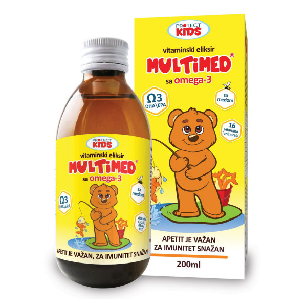 Protect Kids,Multimed Omg 3 Vitamin eliksir,200 ml 