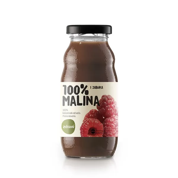 Zdravo Organic sok malina 200ml 