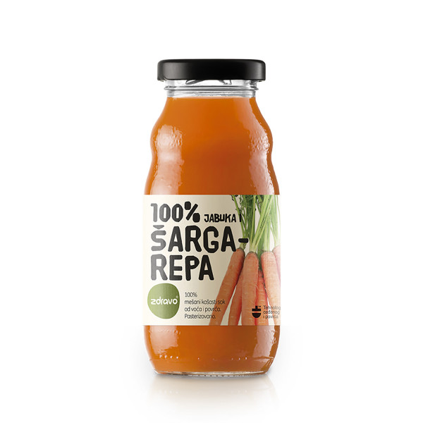 Zdravo Organic sok šargarepa 200ml 