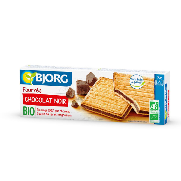 Bjorg biskvit punjen crnom čokoladom 150g 