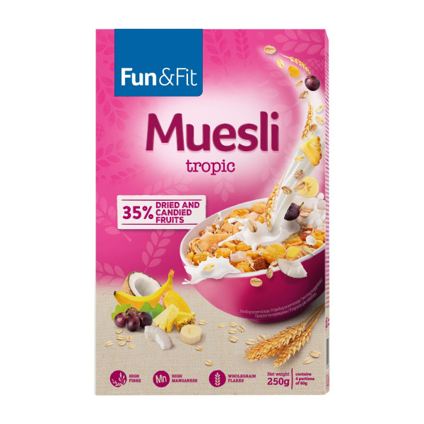 Fun&fit musli tropik 250g 