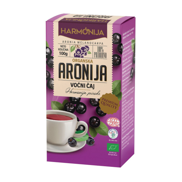 Harmonija organski voćni čaj aronije 100g 