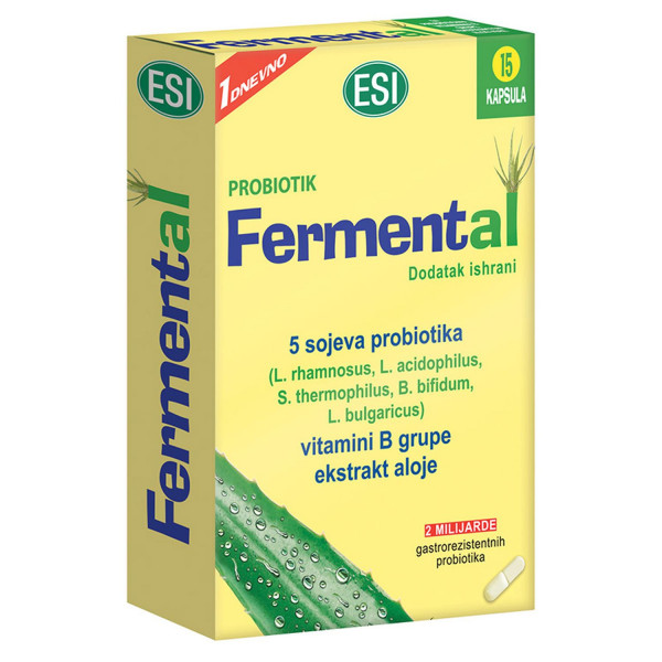 ESI Fermental 2 mld, 15 kapsula 