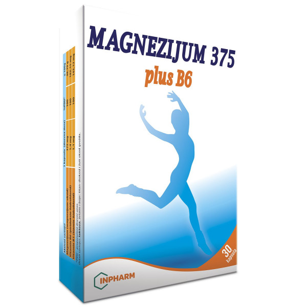 Magnezijum 375 plus B6, 30 kapsula 