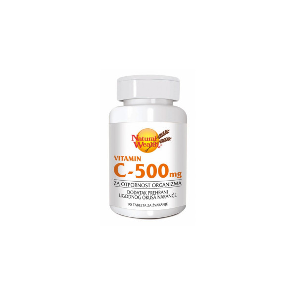 Natural Wealth C-500 tablete za žvakanje a90 