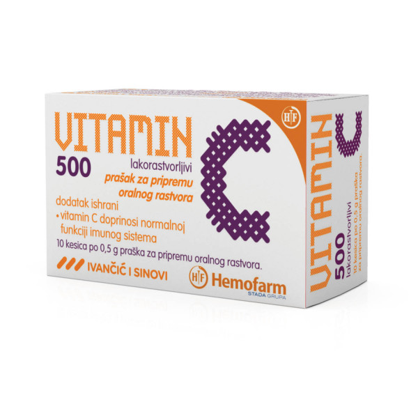 Vitamin C 500mg prašak 10/1 kesica 