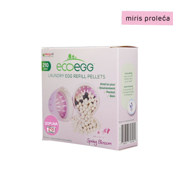 ECOEGG 2u1 dopuna za eko-deterdžent i omekšivač za veš, Miris proleća-210 pranja 