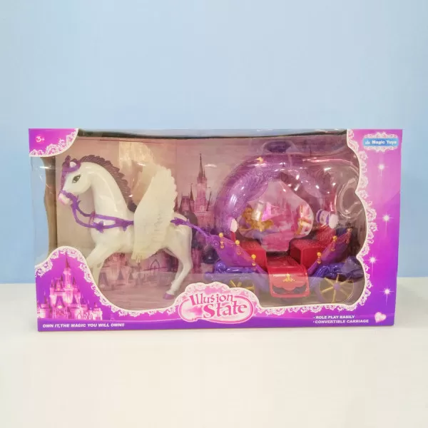 HK Mini igračka kočija za princeze, roze