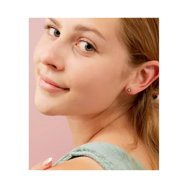 Dr.Biju minđuše 5.3mm svetlo roze krug DXI53C223