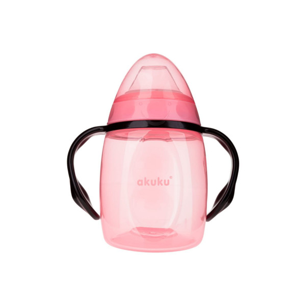 Akuku čaša no-spill 280ml, roze
