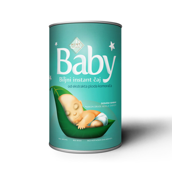 Mintmedic baby instant biljni čaj doza 150g 