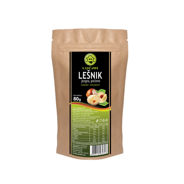 Lučar lešnik jezgro pečeno 80g 