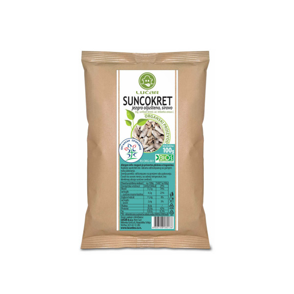 Lučar suncokret jezgro organik 100g