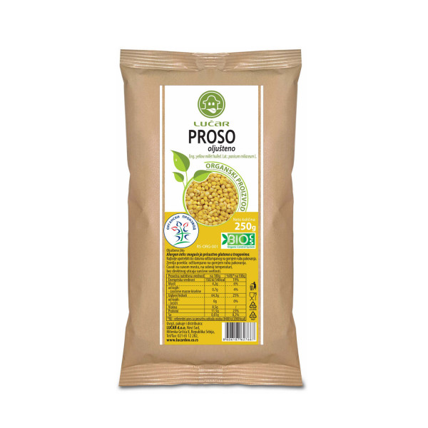 Lučar proso ljušteno organik 250g 