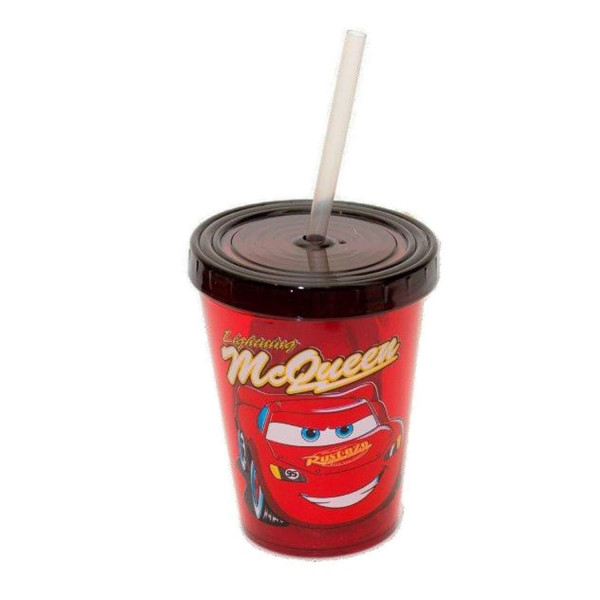Disney čaša plastična sa slamčicom