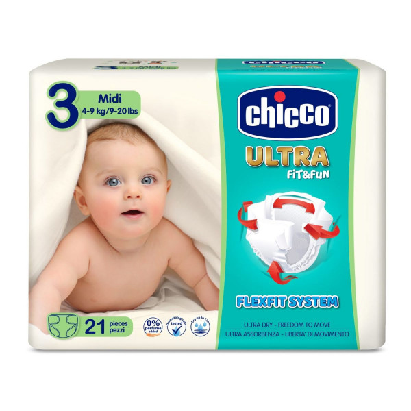 Chicco pelene ULTRA Midi 21X10 4-9kg,21kom 