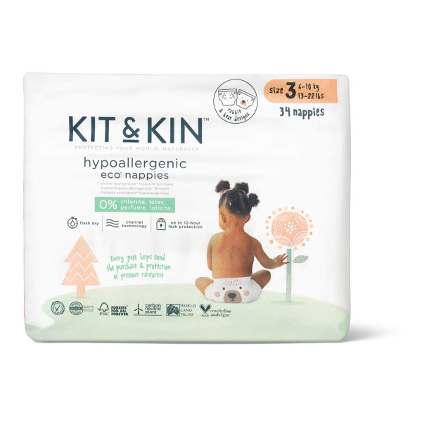 Kit & Kin pelene veličina 3 6-10kg 34 kom
