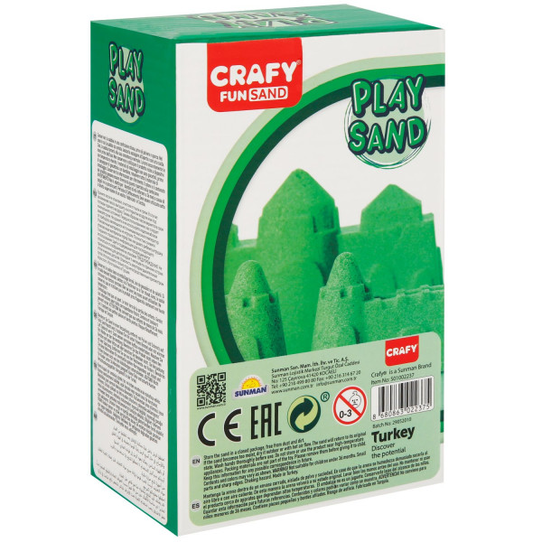 Sunman kinetički pesak 500 gr. zelena boja