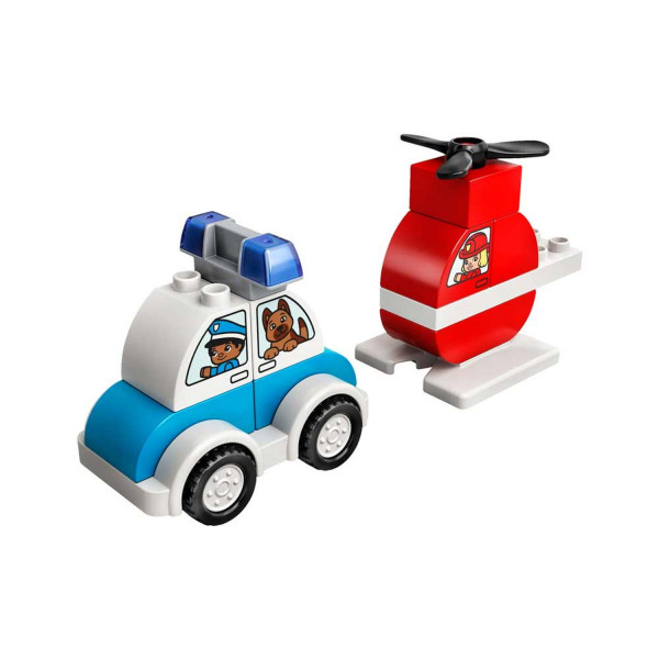 Lego Duplo My first fire helicopter&police car