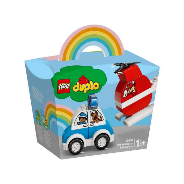 Lego Duplo My first fire helicopter&police car 