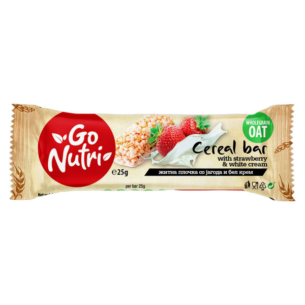 Vitalia Go nutri bar jagoda i beli krem 25g 