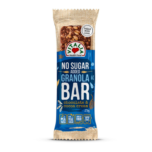 Vitalia Granola bar čoko&kakao krem preliv 23g 