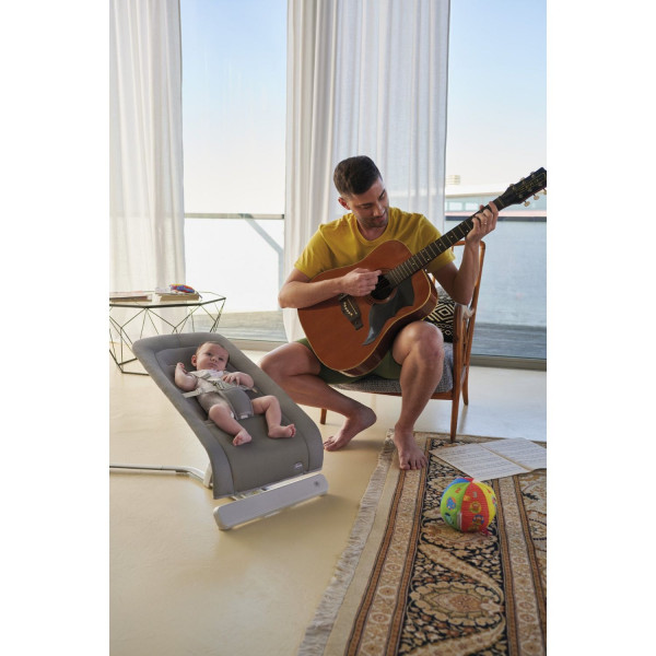 Chicco ležaljka Rhythm n sound Moon grey