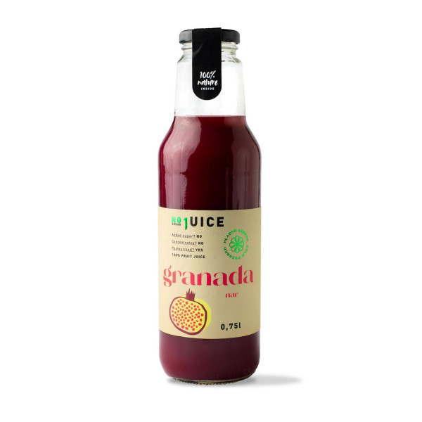 NO1 JUICE Granada 0,75 l (100% nar) 