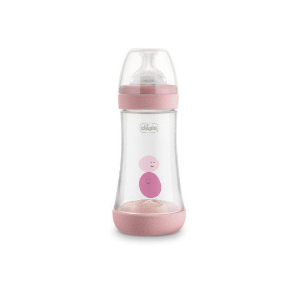 Chicco P5 flašica roze 2m+, 240ml 