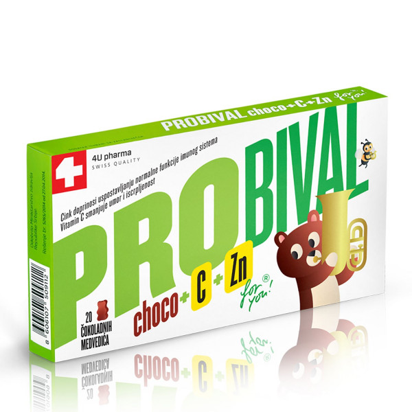 4U Pharma Probival Choco + C + Zn 